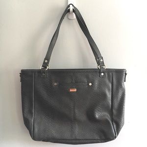 Thirty-One Faux Snake Skin Tote Shoulder Bag Purse